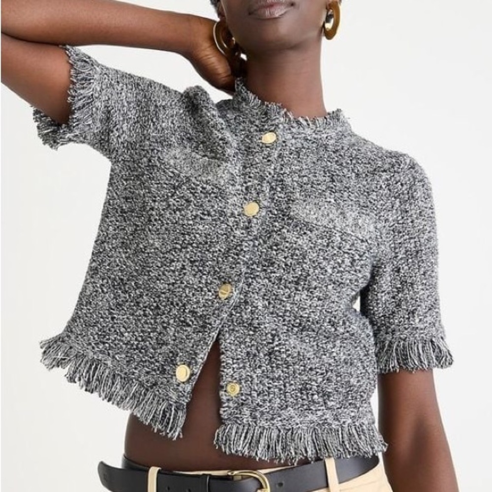 J Crew Short Sleeve Cardi